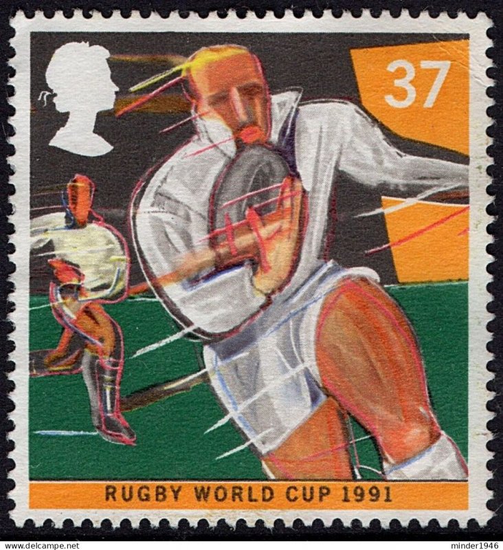 GREAT BRITAIN 1991 QEII 37p Multicoloured,  Sport. World Student Games, Sheff...