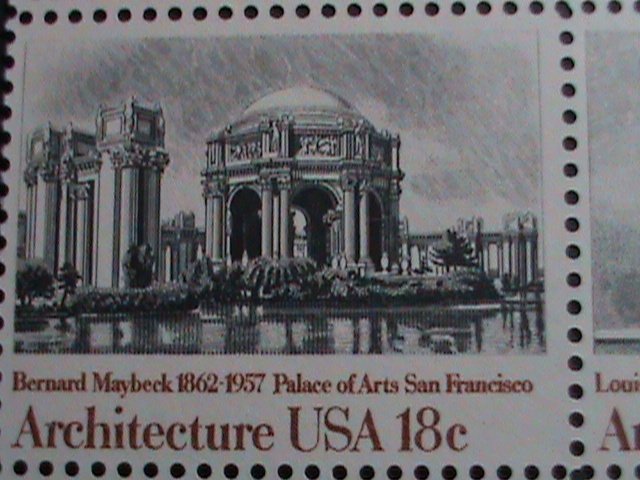 ​UNITED STATES-1981-SC#1928-31 AMERICAN ARCHITECTURE-MNH BLOCK VERY FINE