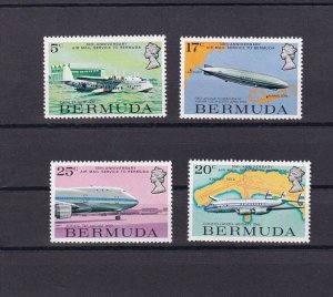 SA16d Bermuda 1975  Airmail service to Bermuda, 50th anniv mint stamps