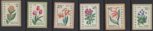 Bulgaria #1107-12 MHN set, various flowers, issued 1960