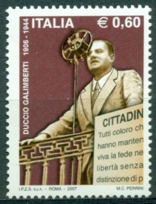 Italy Scott #2811 MNH Cuccio Galamberti WW II Resistance Hero $$