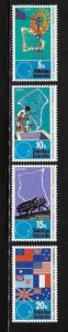 Tokelau 1972 South Pacific Commission Flag Sc 33-36 MNH A284