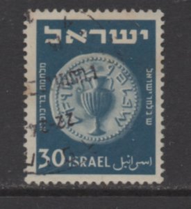 Israel  Scott #  42  used  simgle