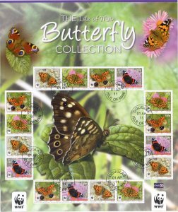Isle Of Man SGMS1656 Butterfly Collection 2011 Mini Sheet Used
