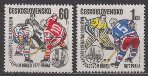 Czechoslovakia Scott 1811-1812 1972 MNH