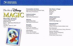 USPS 1st Day Ceremony Program #4192-95 Art of Disney Series Magic Dumbo 2007