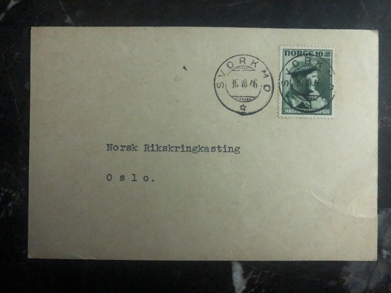 1947 Svorkmo Norway Postcard Cover To Oslo