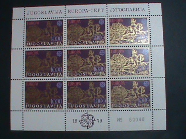 ​YUGOSLAVIA-1979 SC#2427 EUROPA:17TH CENTURY BY JAN VAN DER HEYDEN  MNH SHEET