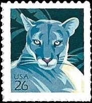 U.S.#4139 Florida Panther 26c Self Adhesive Single, MNH.  Overall Tagging.