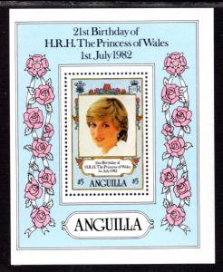 Anguilla 491 Princess Diana Souvenir Sheet MNH VF