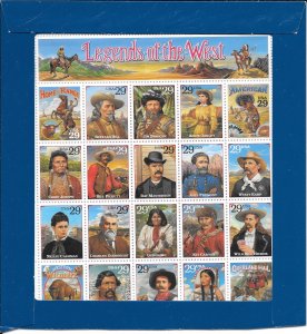 #2870 MNH RECALLED LEGENDS OF THE WEST ERROR (my61)