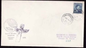 Canada-cover #11614 - 5c KGVI Postes/Postage on a Pacific National Exhibition