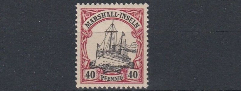 MARSHALL  ISLANDS 1901   S G  G17   40PF  BLACK & CARMINE    MNH