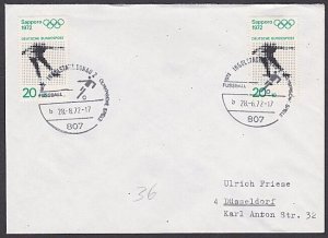 GERMANY 1972 Olympic Games cover special pmK FOOTBALL......................A3319