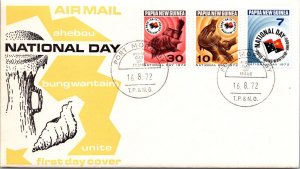 Papua New Guinea FDC 1972 - Airmail / National Day - Port Moresby - F64350