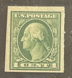 US 1912 Imperf  Washington #408 single