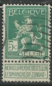 Belgium   Scott # 94 - Used