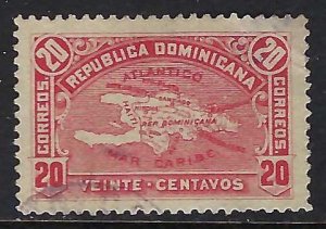 Dominican Republic 117a VFU ERROR MAP 926C-3