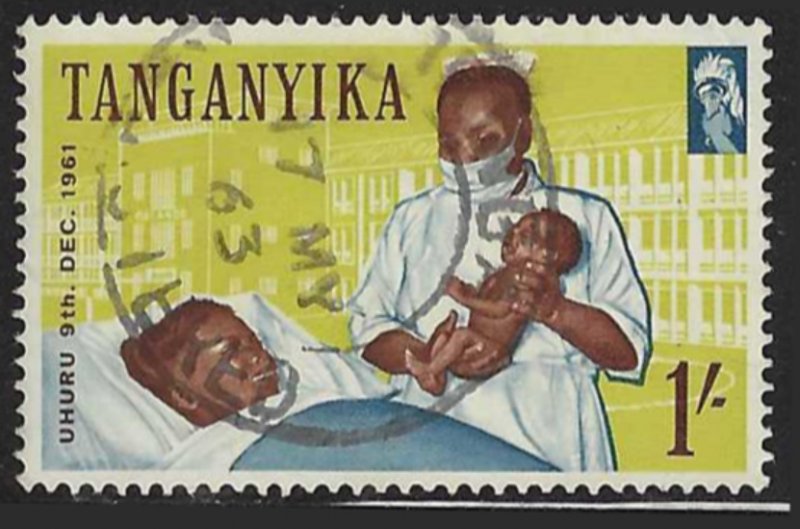 Tanganyika #51 (1961), postally used single