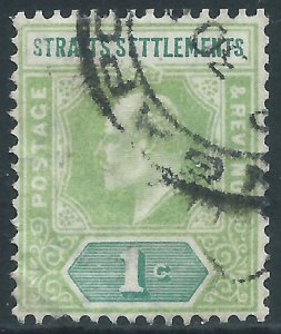 Straits Settlements, Sc #93, 1c Used