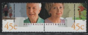 Australia 1999 MNH Sc 1726a 45c International Year of Older Persons Pair