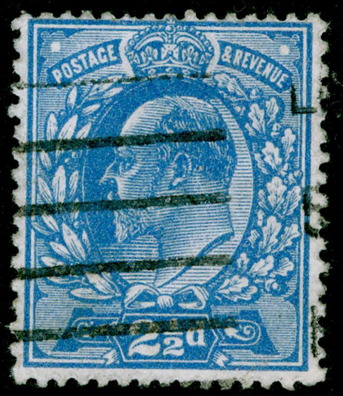 SG283 SPEC M18(2), 2½d bright blue, USED. Cat £15.