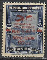 Haiti Stamp C4A  - First NY to Port-au-Prince flight