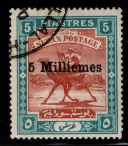 SUDAN Scott 28 Used Camel mail stamp wmk 71, surcharged.