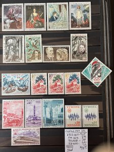 Monaco MNH Selection #813//835- SCV=$18.55