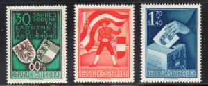 Austria - Sc# B269 - B271 MH (271 sm gum thin)       -        Lot 0923708