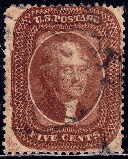 30 F-VF used neat cancel with nice color cv $ 1400 ! see pic !