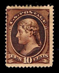 US.#209  .10c 1882 American Bank Note Issue - Fine - CV$70.00 (ESP#3933)