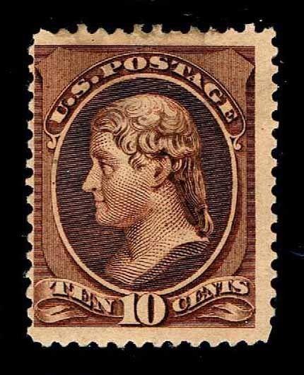 US.#209  .10c 1882 American Bank Note Issue - Fine - CV$70.00 (ESP#3933)