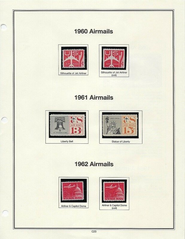 1946-1983 11 ALBUM PAGES OF MNH SINGLES - SCV $51.00+  - W45