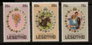 LESOTHO SG451/3 1981 ROYAL WEDDING MNH