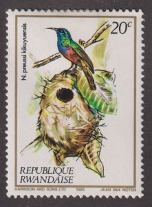 Rwanda 1130 Angola Nectar Bird 1983