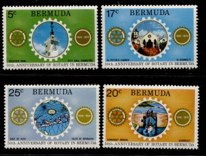 Bermuda #309-311 Anniversary Issue Set of 4 MNH CV$3.00