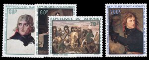 French Colonies, Dahomey #C97-100 Cat$15, 1969 Napoleon, set of four, never h...