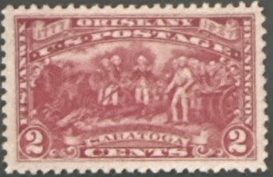 Scott #644 1927 2¢ Battle of Saratoga unused lightly hinged VF