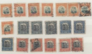 Brazil 1906 Collection Of 19 Values For Study/Research Fine Used JK8528