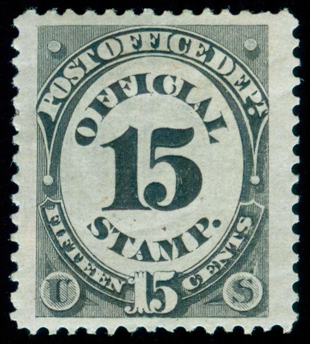 MOMEN: US STAMPS #O53 MINT OG H OFFICIAL VF/XF JUMBO