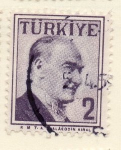 Turkey 1957 Early Issue Fine Used 2k. 093062