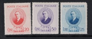 Italy SC# 397 - 399 Mint Never Hinged - S18855