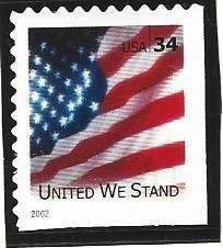 US #3549B, United We Stand, M-NH*-