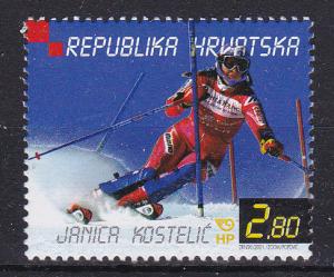 Croatia 449 MNH 2001 Janica Kostelic. Skier