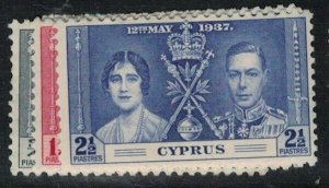 Cyprus SG 148-50 MOG (4ebj) 