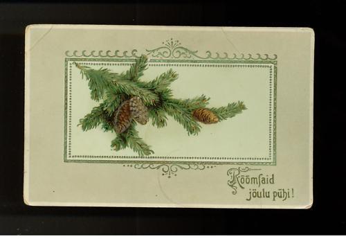 1916 Russia Christmas postcard Cover