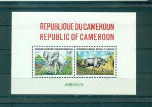 Cameroun -Sc# 866a. 1991 Animals, Elephant. MNH Souv. Sheet. $9.00.