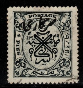 INDIA-HYDERABAD SGO46 1934 4p BLACK USED