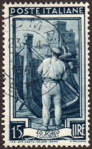 Italy 556 - Used - 15L Shipbuilding (1950) (1)